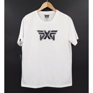 PXG Women's Fairway Camo Logo Crew Neck Tee White Sz Large NEW